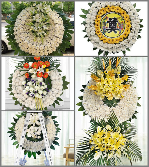山东青岛即墨市段泊岚镇孙家后寨村花圈速递