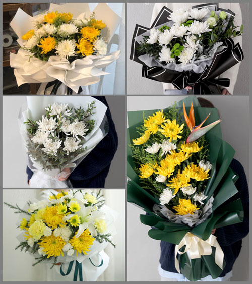 山东青岛即墨市段泊岚镇孙家后寨村白事花束代送